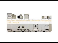 Deshumidificador de rueda desecante de aire totalmente fresco con aire de suministro T≤20°C, HR≤20%